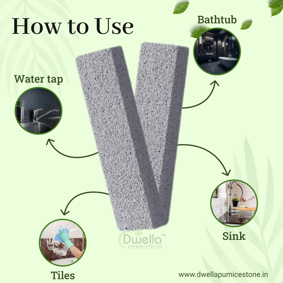 Buy 2 Pack of Pumice Stone for Toilet Bowl Cleaner